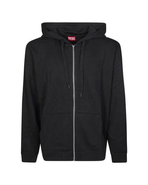 DIESEL Hoodies & Sweatvesten ,Zwart ,Felpa Boxt Zip in het Black voor heren