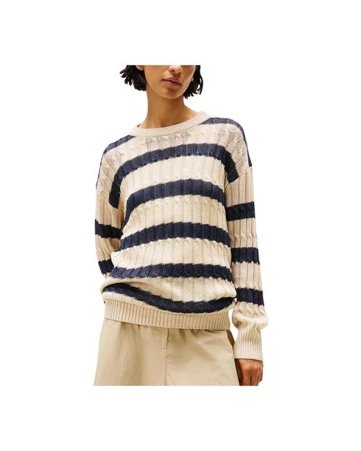 Tommy Hilfiger Natural Round-Neck Knitwear