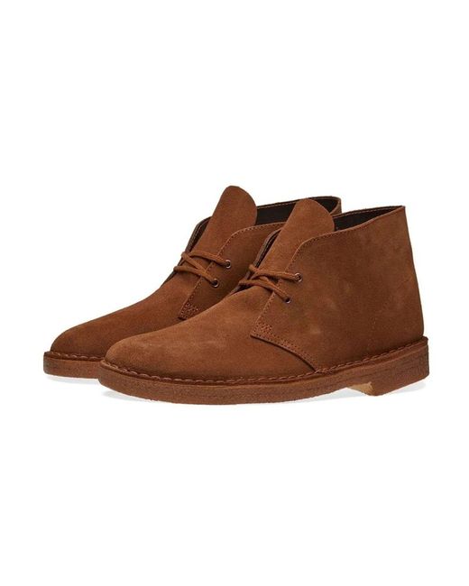 Clarks Brown Ankle Boots for men