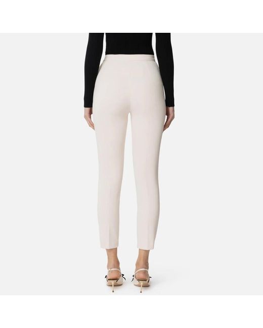 Elisabetta Franchi Black Cropped Trousers