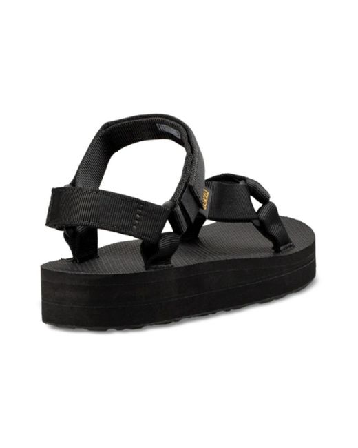 Teva Black Flat Sandals