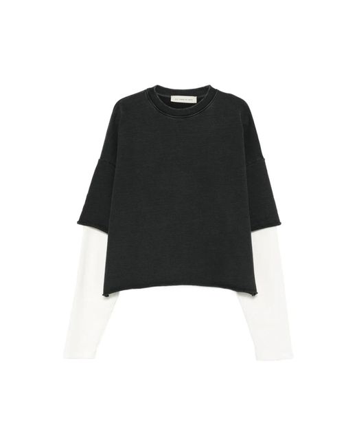 Stay Human On Earth Black Long Sleeve Tops for men