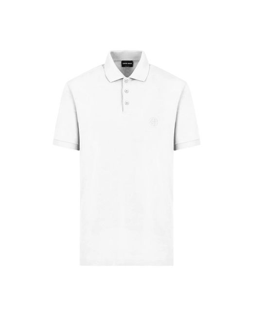Giorgio Armani White Polo Shirts for men