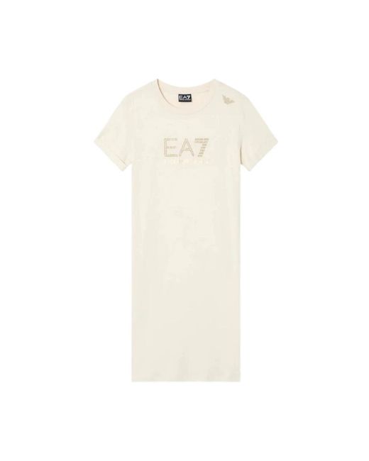EA7 Evolution Dress in het Natural
