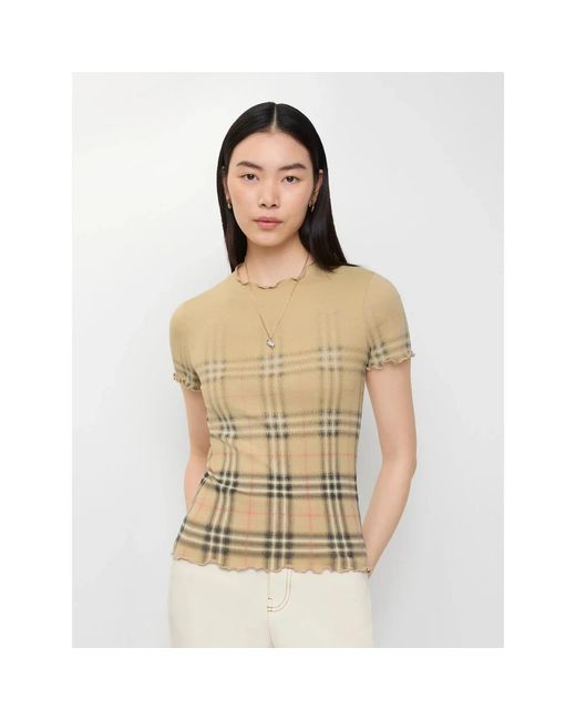 T-Shirts Burberry de color Natural