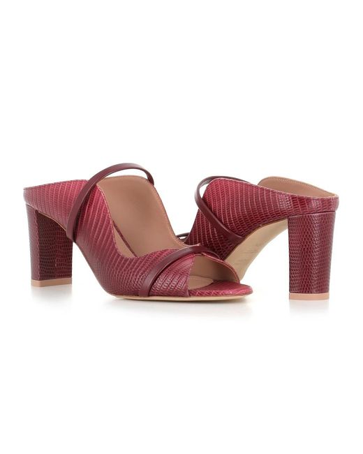 Malone Souliers Red Heeled Mules