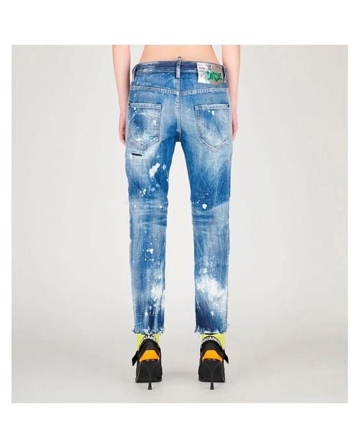 DSquared² Blue Straight Jeans