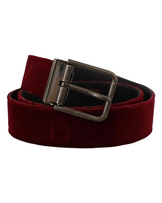 Dolce & Gabbana Red Belts for men