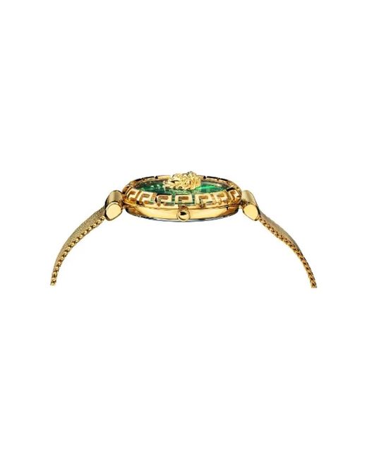 Versace Accessoires ,Grijs ,Fabric Watches in het Metallic