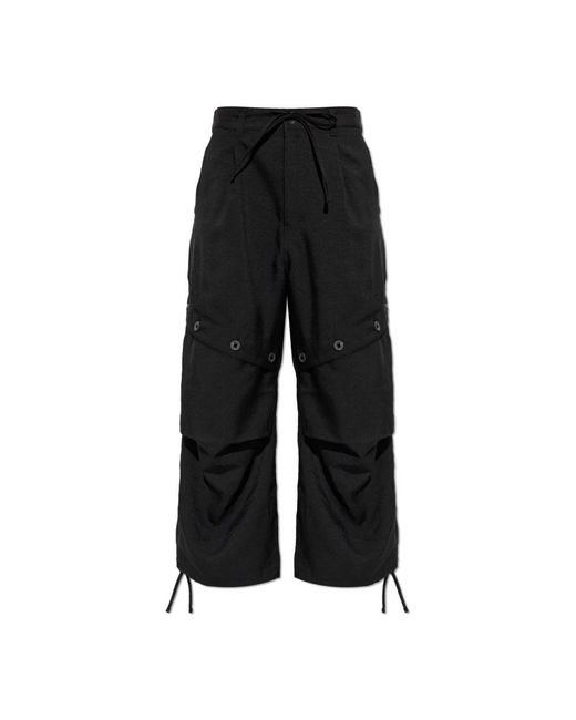 Y-3 Black Wide Trousers