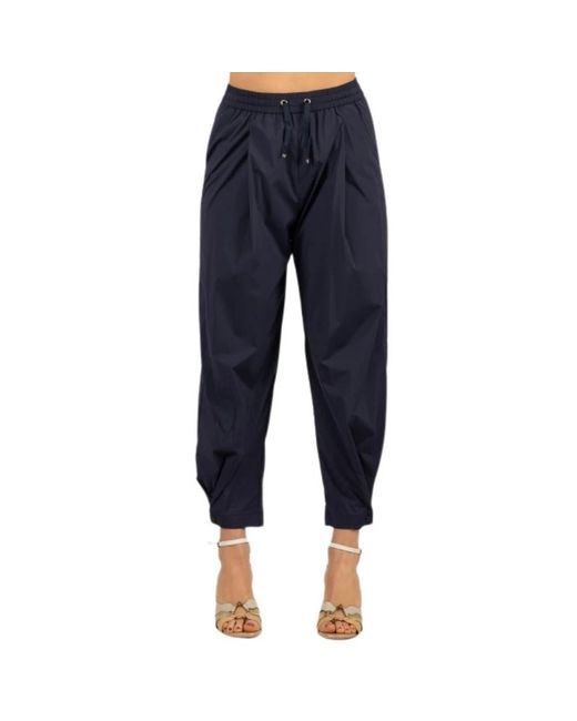 Cropped Trousers Herno de color Blue