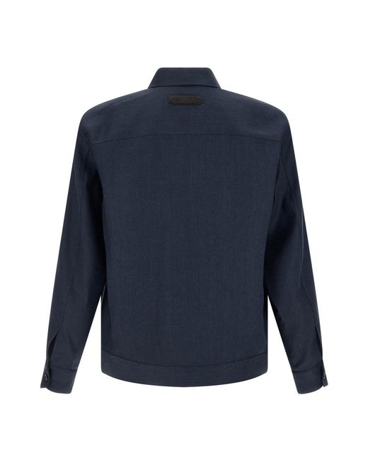 Brioni Blue Light Jackets for men