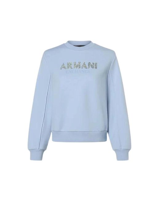Armani Exchange Blue Sweatshirts