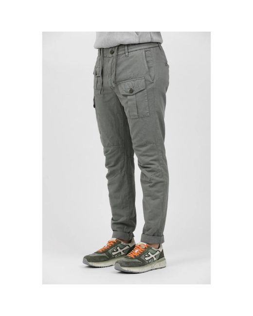 Slim-Fit Trousers di Mason's in Gray da Uomo