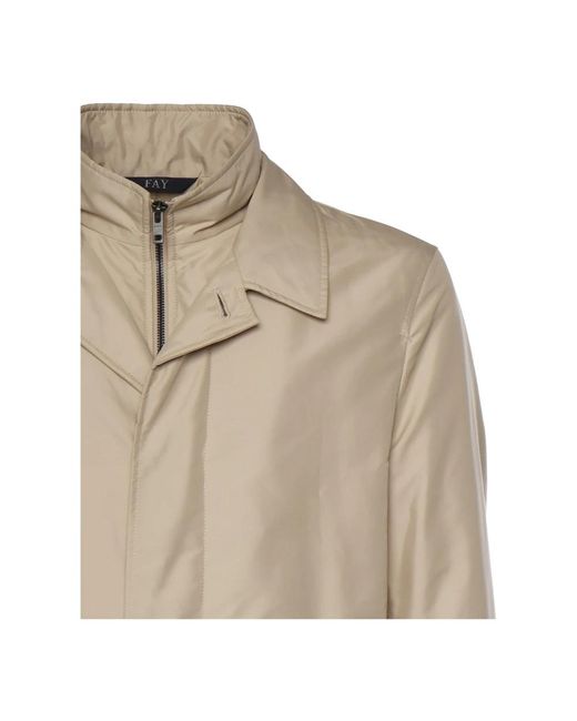 Fay Natural Single-Breasted Coats for men