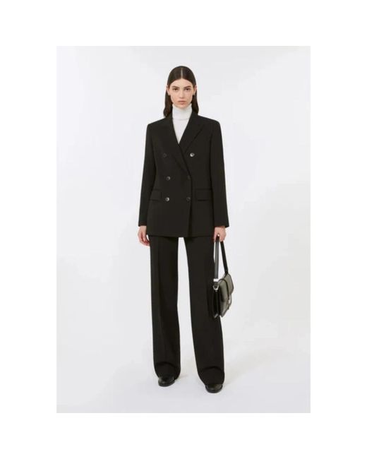 Max Mara Black Wide Trousers