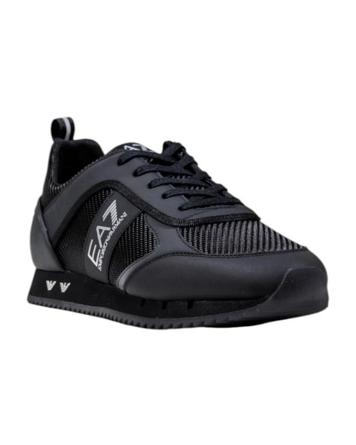 EA7 Schoenen ,Zwart ,Sportieve Sneakers Met Modern Ontwerp in het Black voor heren
