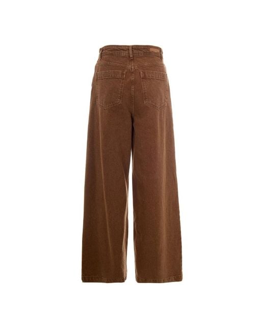 Sessun Brown Wide Jeans