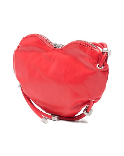 DIESEL Red Shoulder Bags