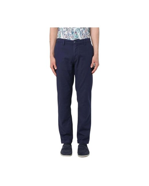 Re-hash Chinos Broek Casual in het Blue voor heren