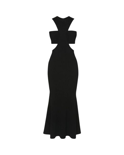 McQueen Black Midi Dresses