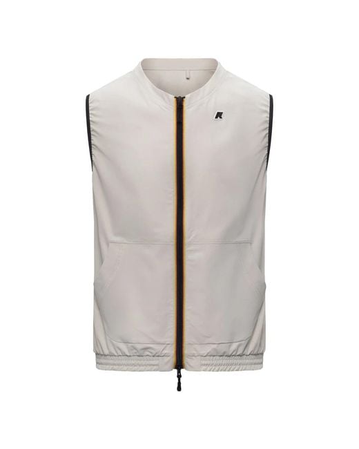 K-Way Gray Vests for men