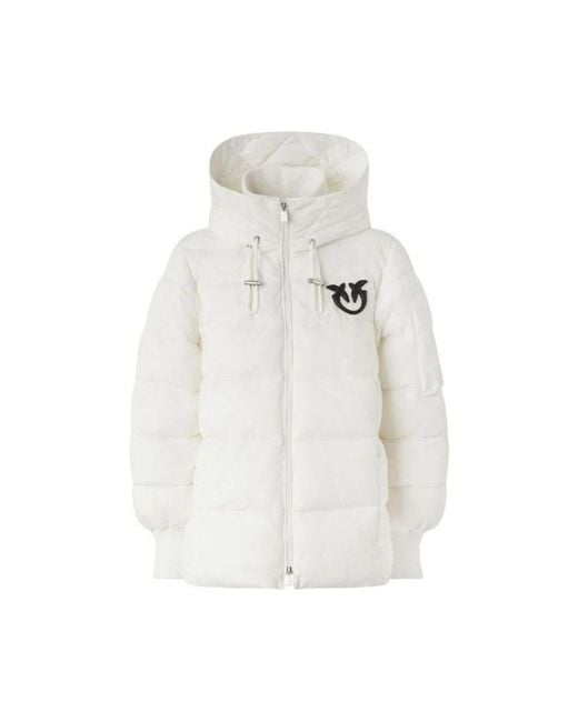 Pinko White Winter Jackets