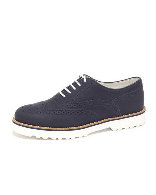 Hogan Blue Laced Shoes