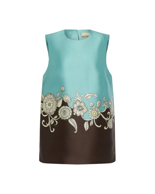 Sleeveless Tops ALÉMAIS de color Green