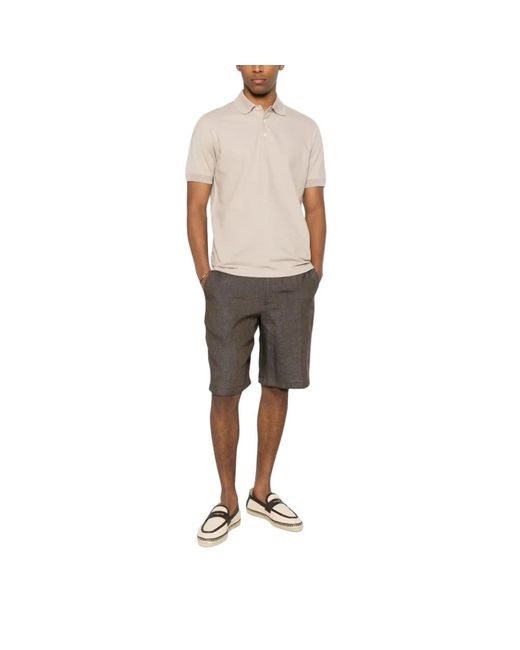 Canali Tops ,Polo Mc in het Natural voor heren