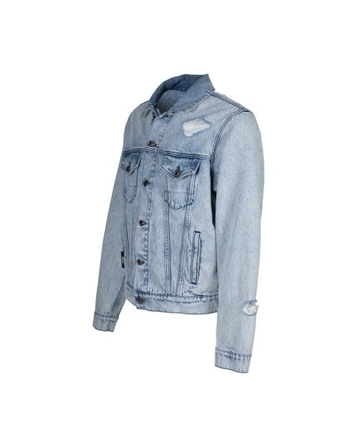 MSGM Jackets > Denim Jackets in het Blue voor heren
