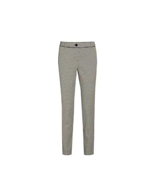 Marella Gray Slim-Fit Trousers