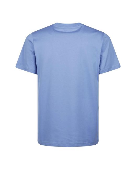 Marni Tops ,Blauw ,Blauw T-Shirt Met Ronde Hals En Logo-Applicatie in het Blue voor heren