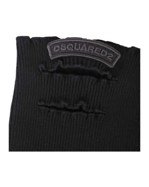 DSquared² Black Winter Scarves for men