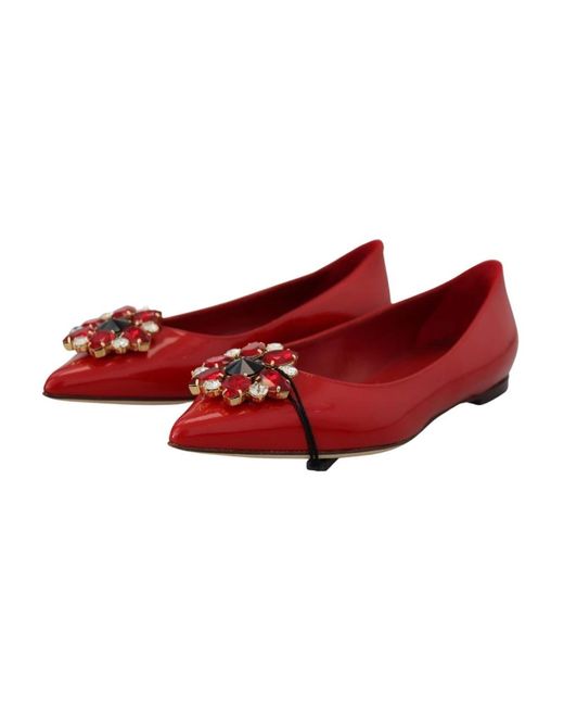 Ballerines Dolce & Gabbana en coloris Red