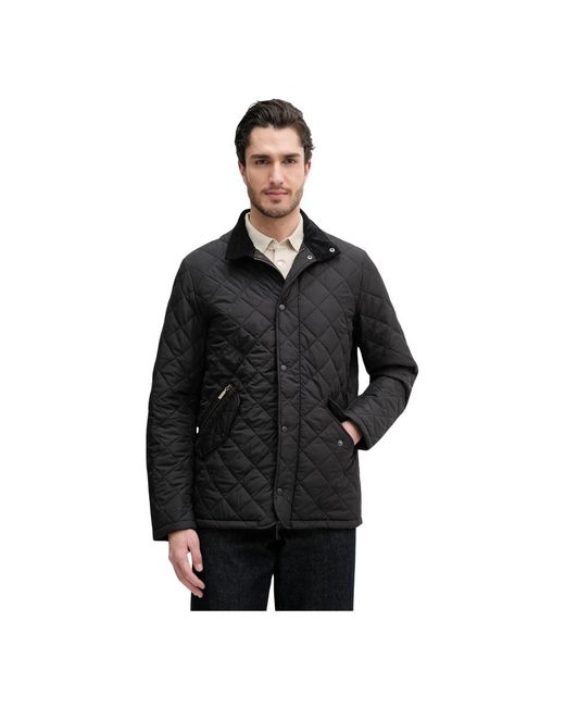 Barbour Chelsea Quilted Jacket in het Black voor heren