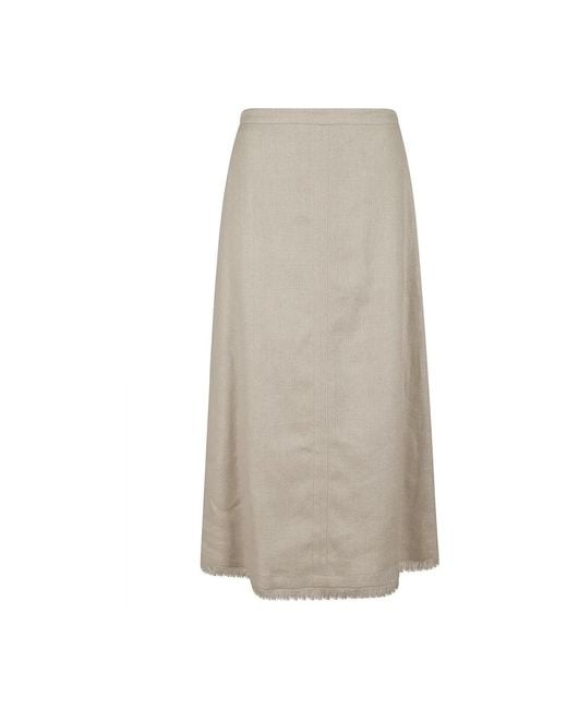 Max Mara Gray Midi Skirts