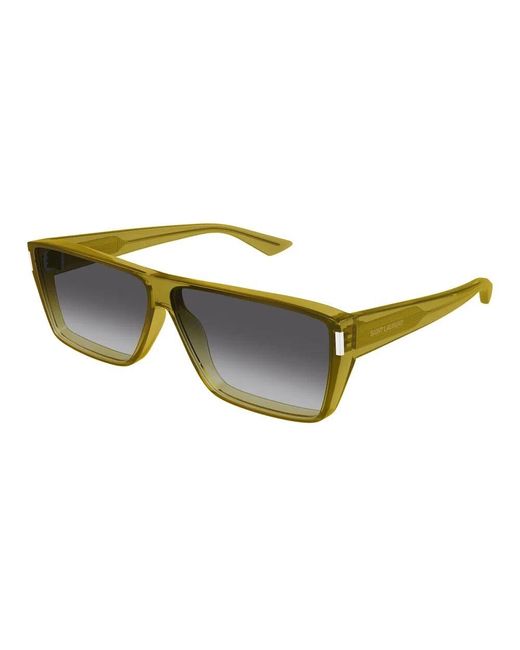 Saint Laurent Multicolor Gelbe Transparente Sonnenbrille Sl 757