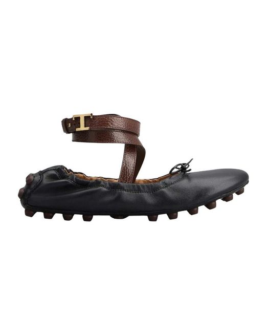 Tod's Brown Ballerinas