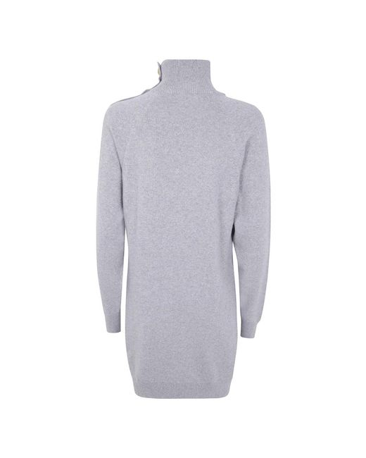 Balmain Blue Knitted Dresses