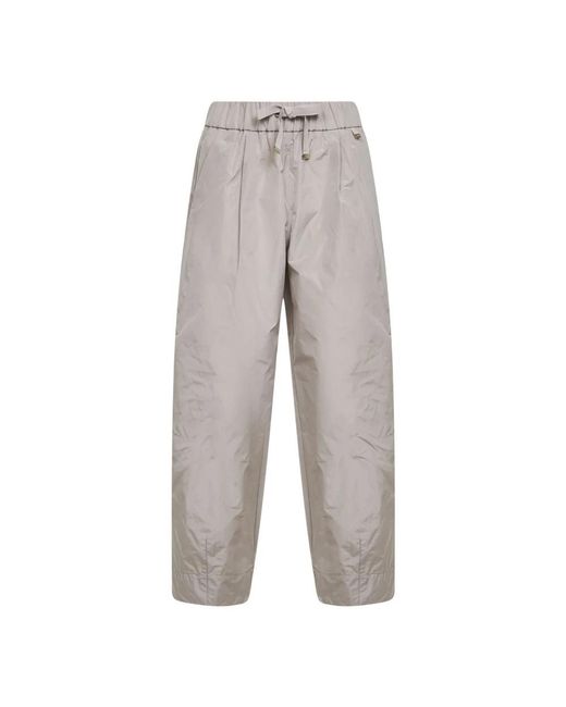 Herno Wide Broeken in het Gray