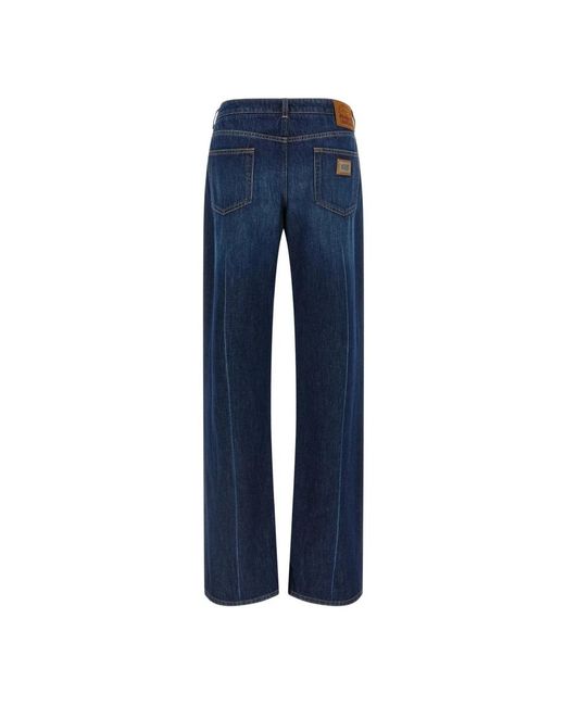 Dolce & Gabbana Blue Straight Fit Jeans