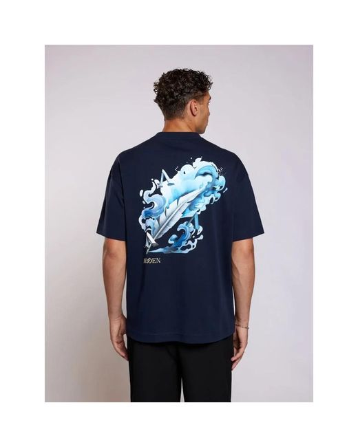 Aeden Raphael Blau Tee in Blue für Herren