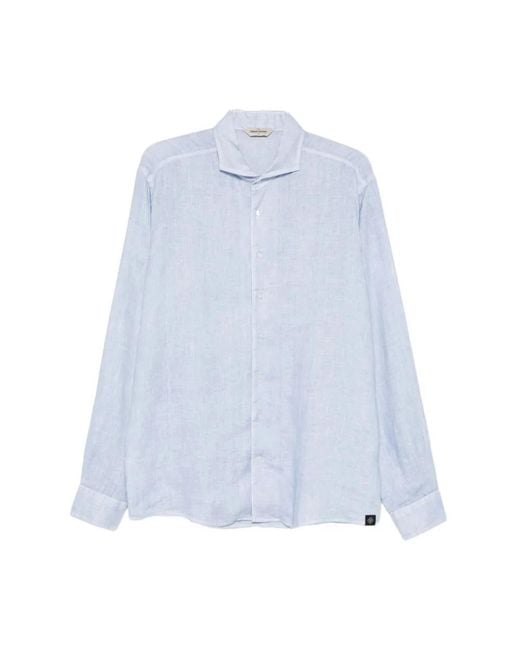Gran Sasso Blue Casual Shirts for men
