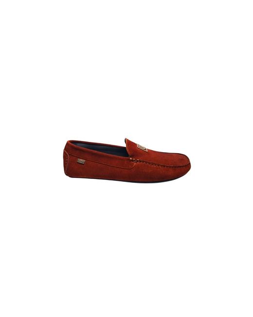 Pollini Red Loafers for men