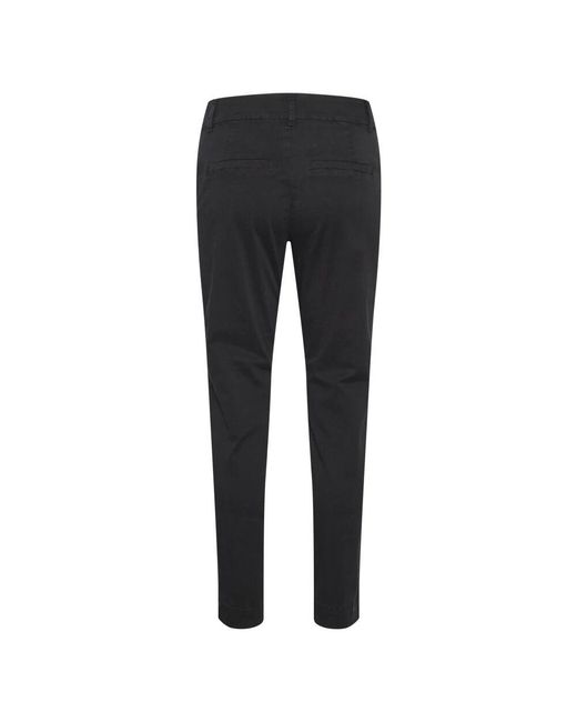 Kaffe Black Slim-Fit Trousers