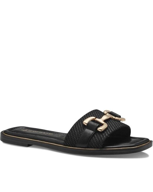 Tamaris Black Sliders