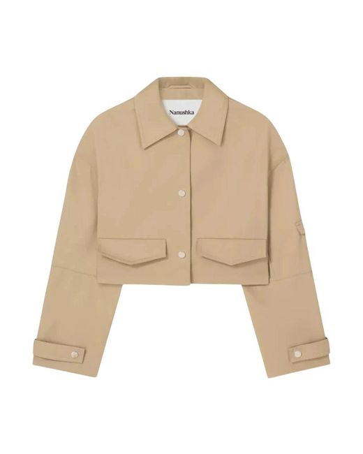 Nanushka Natural Boxjacke bracha