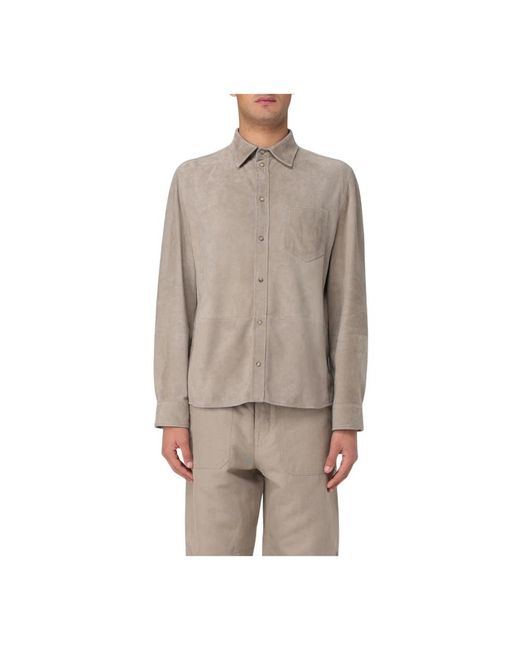 Casual Shirts di Brunello Cucinelli in Brown da Uomo