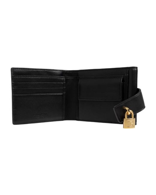 Balmain Black Pulse Trifold Geldbörse